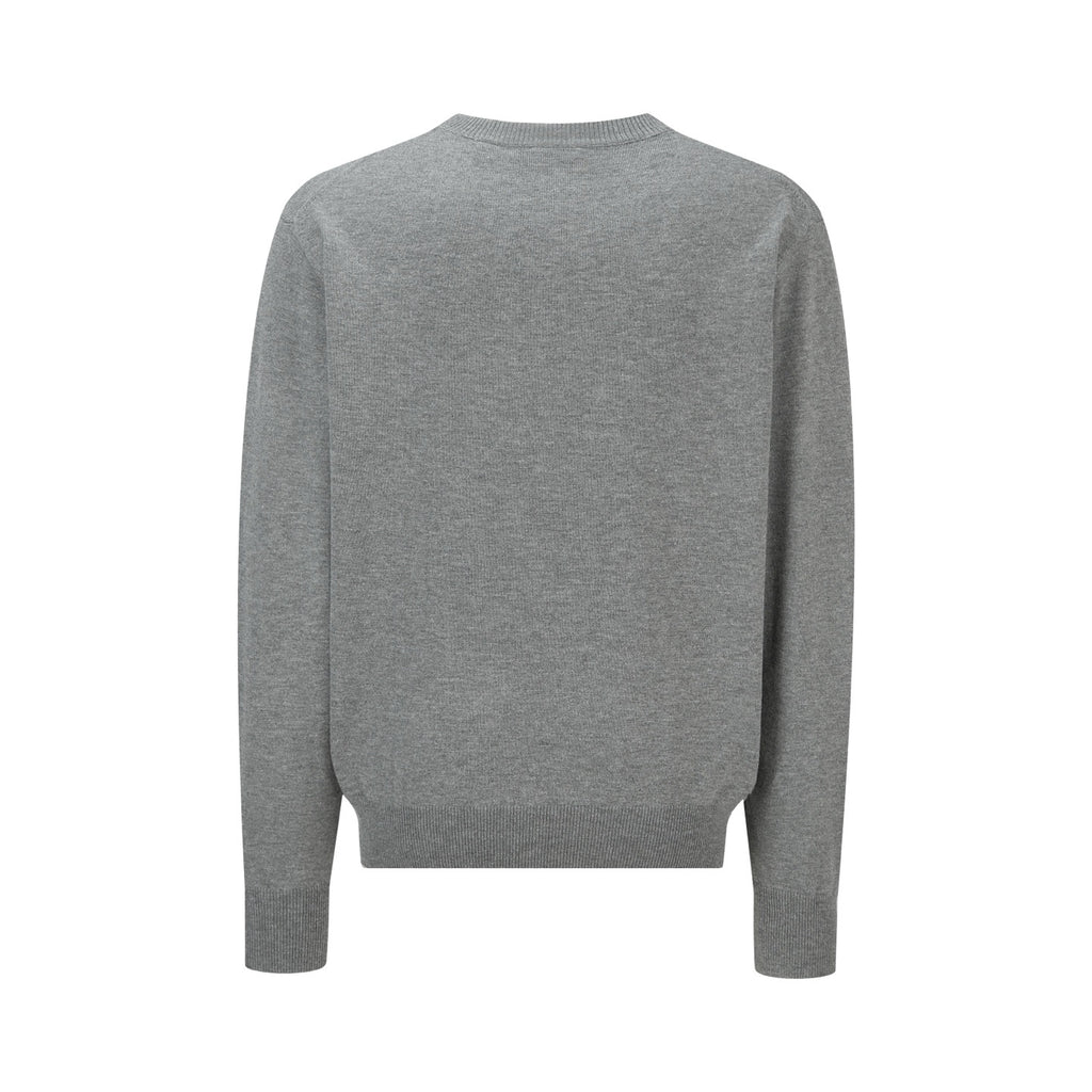 BURBERRY INTARSIA LOGO WOOL SWEATER
