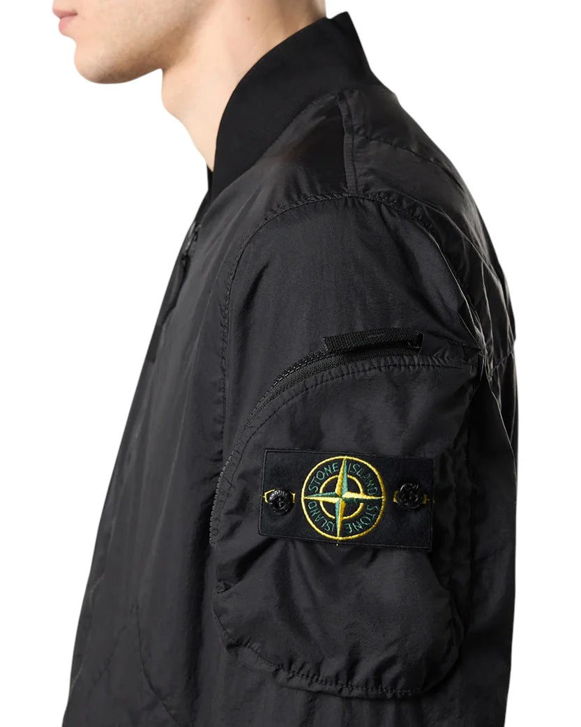 STONE ISLAND 25FW MEMBRANA 3L TC BOMBER JACKET BLACK
