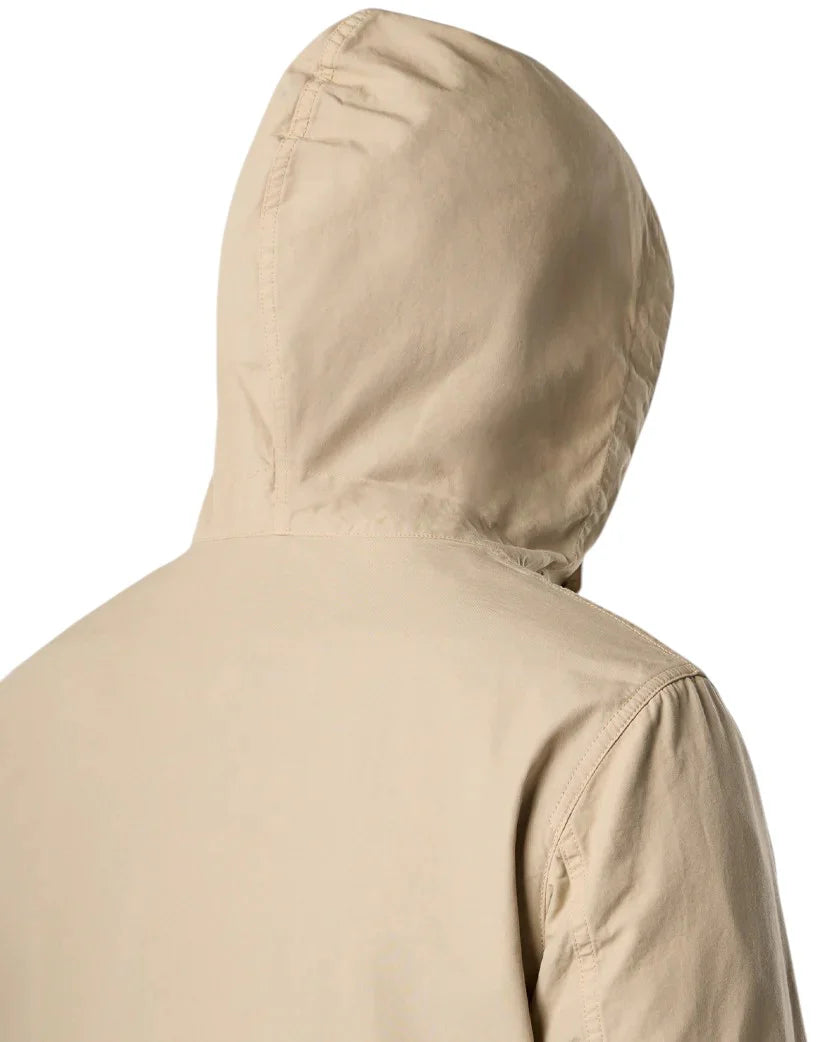 STONE ISLAND CANVAS WEAVE COTTON JACKET DESERT