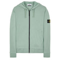 STONE ISLAND ZIP-UP HOODIE IN MENTHOL