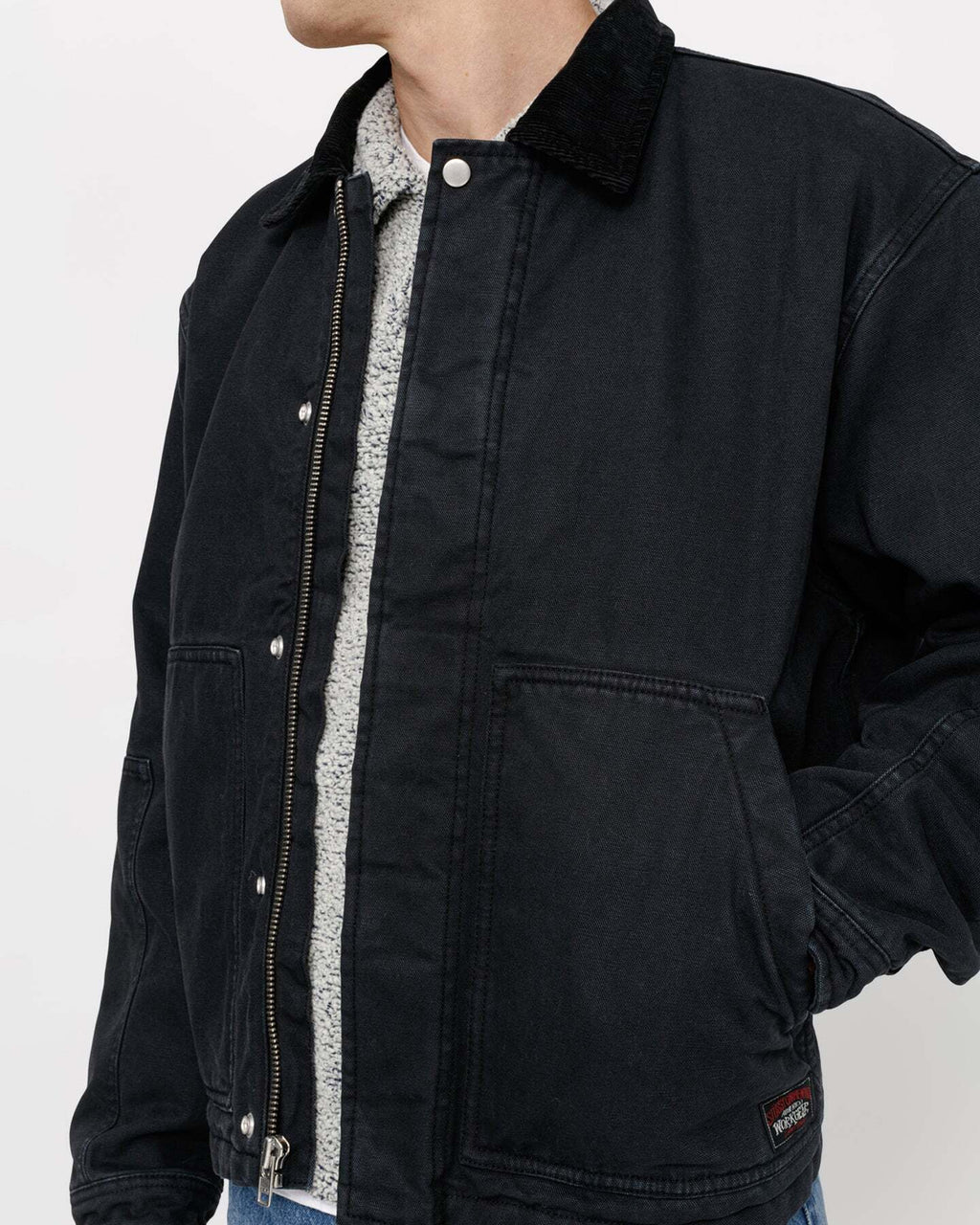 STUSSY WORKGEAR JACKET BLACK