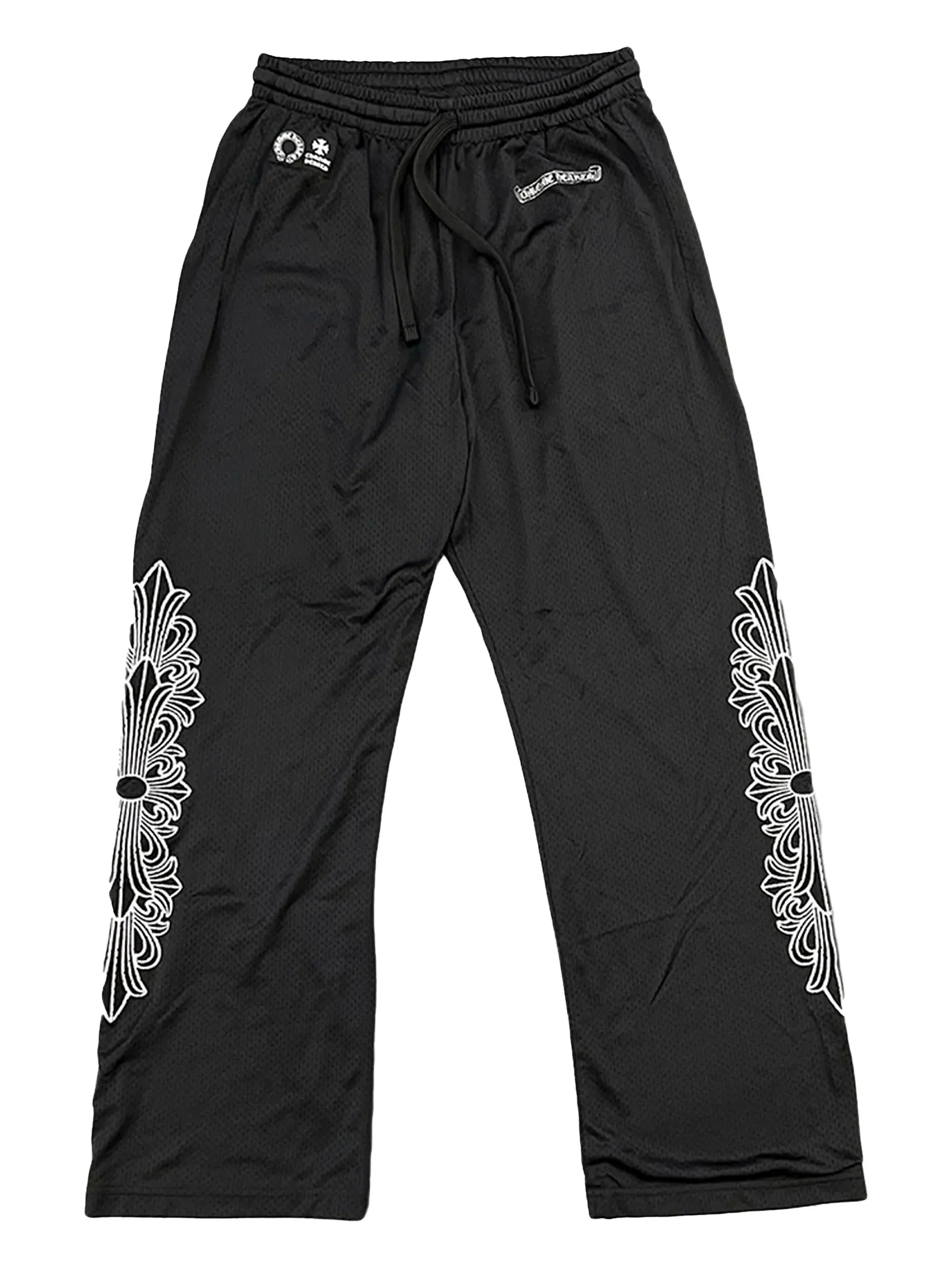CHROME HEARTS MESH PANTS IN BLACK