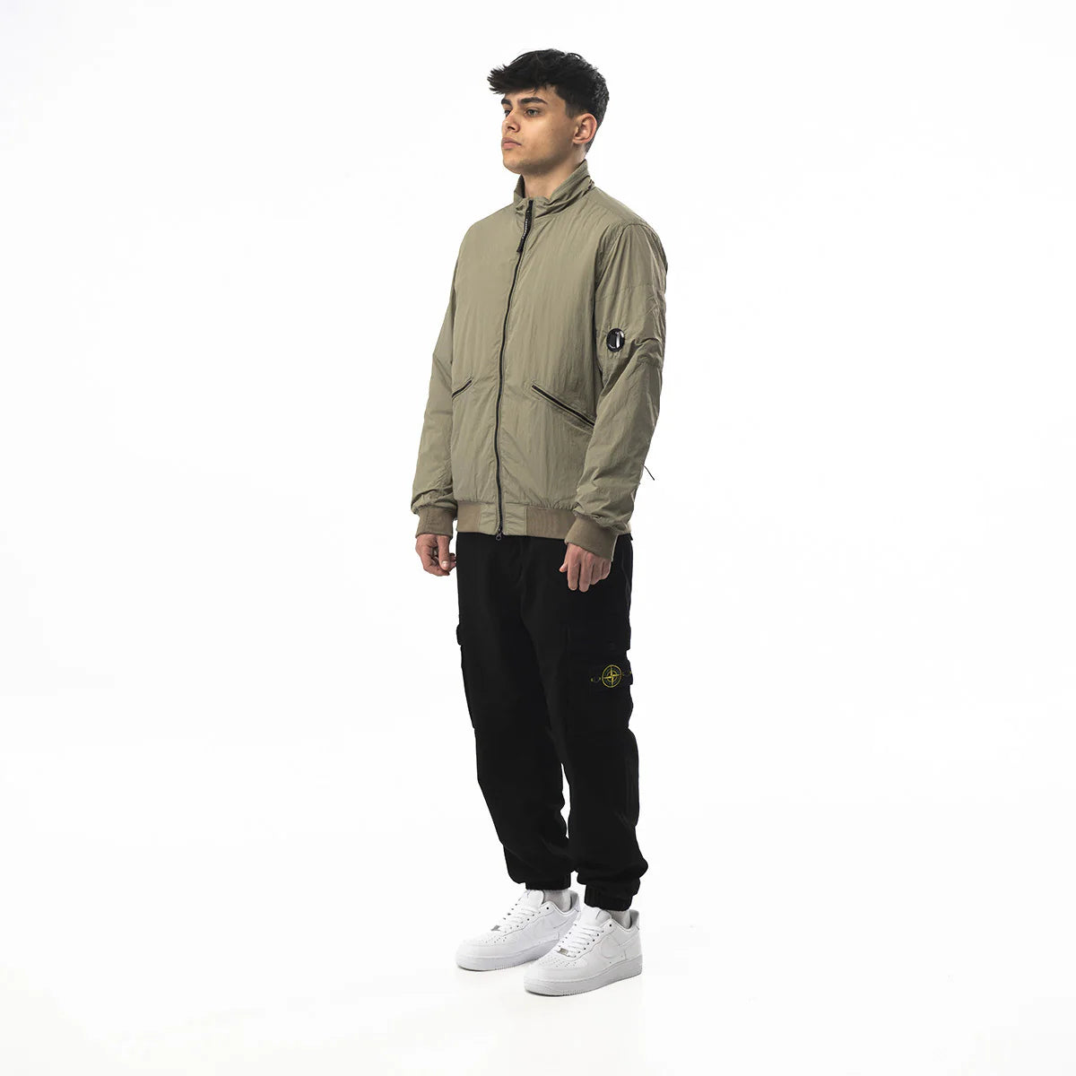 C.P. COMPANY CHROME-R JACKET IN KHAKI