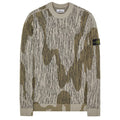 STONE ISLAND MIXED YARN SWEATER RAIN CAMO