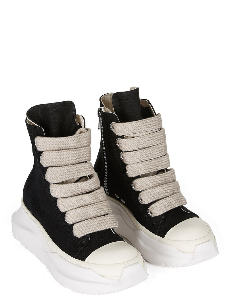 RICK OWENS DRKSHDW JUMBO LACE ABSTRACT HIGH 'BLACK MILK'