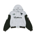 PROTOCOL INDEX BUTTIVORE ZIP HOODIE - WHITE MELANGE