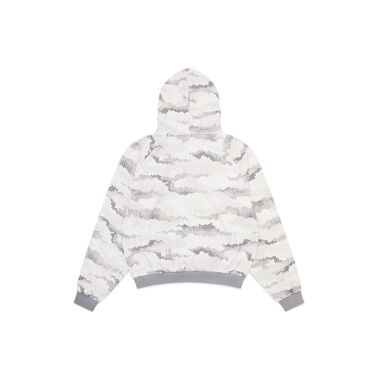 MERTRA SNAKESKIN ZIP-UP HOODIE IN GREY