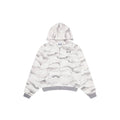 MERTRA SNAKESKIN ZIP-UP HOODIE IN GREY