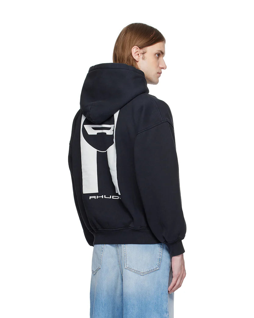 RHUDE CAMPIONE HOODIE VINTAGE BLACK