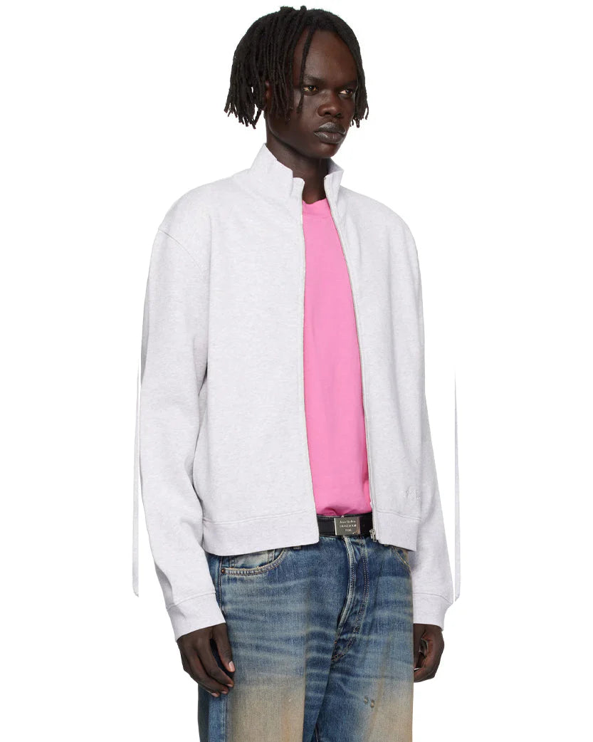 ACNE STUDIOS ZIP-UP SWEATSHIRT GREY