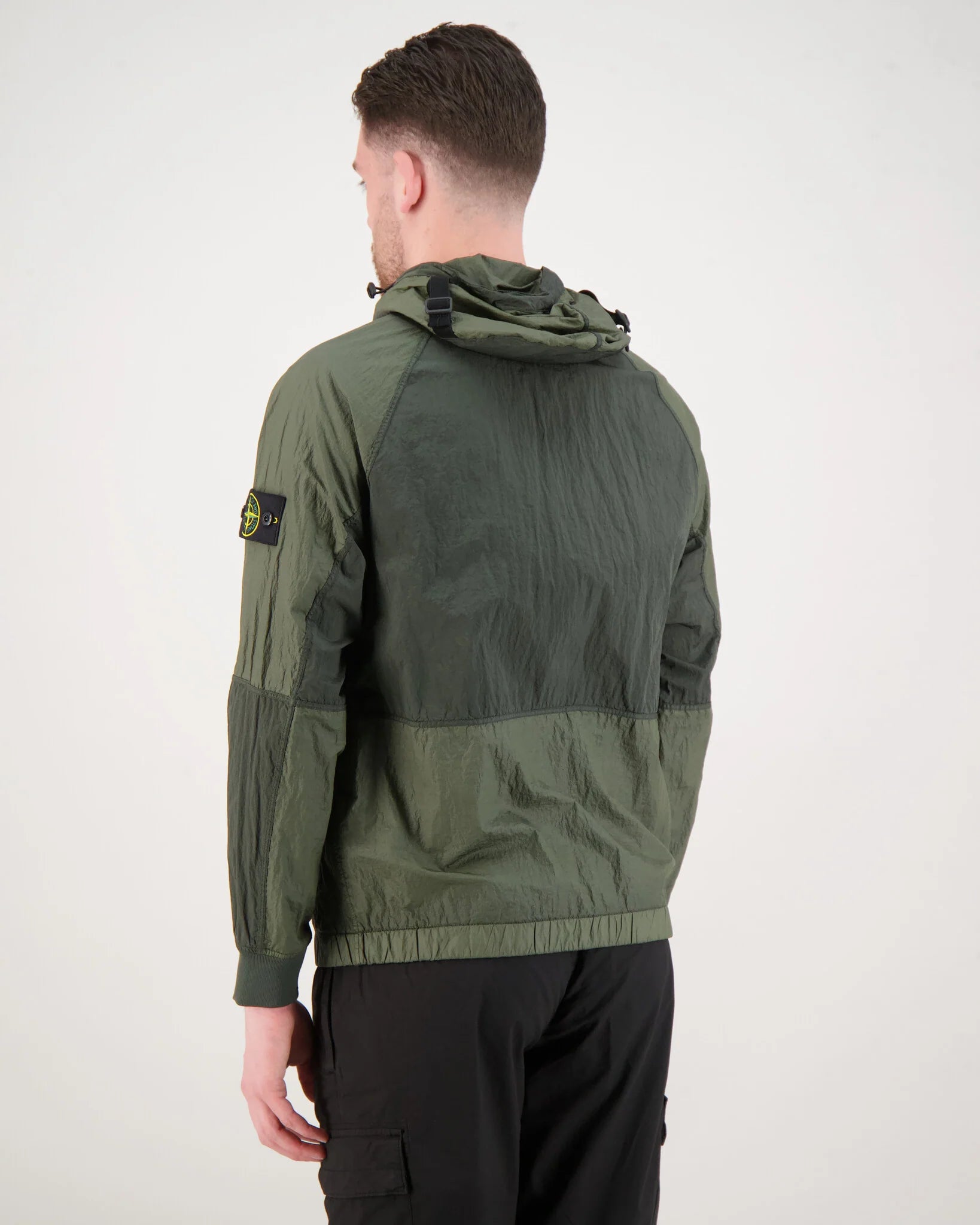 STONE ISLAND NYLON METAL WATRO-TC IN ECONYL JACKET MUSK GREEN