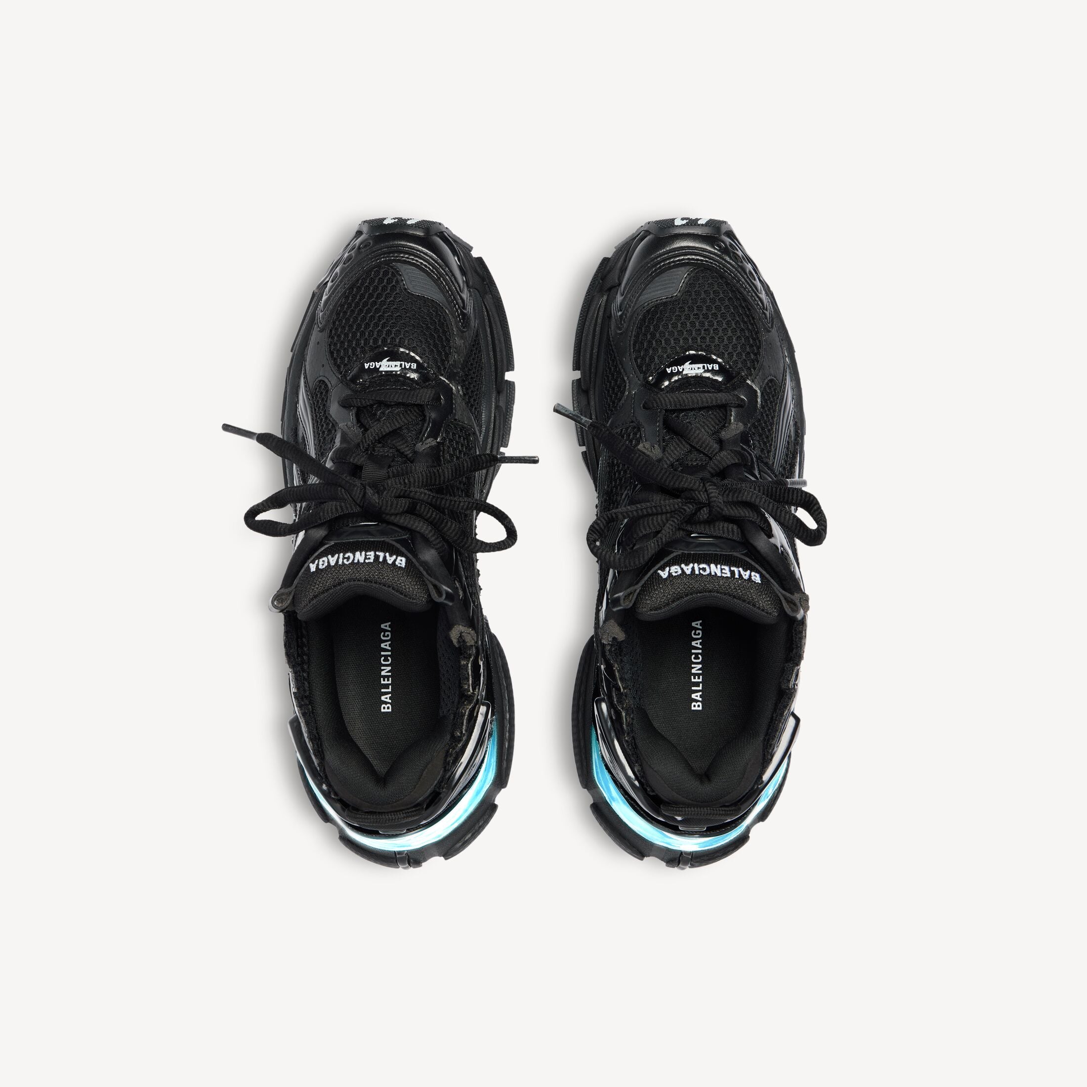 BALENCIAGA RUNNER LED SNEAKER IN BLACK