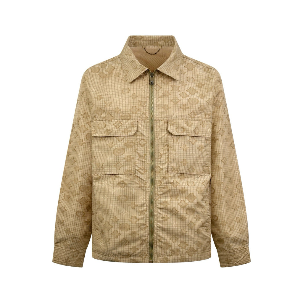LOUIS VUITTON MONOGRAM RIPSTOP ZIPPERED OVERSHIRT