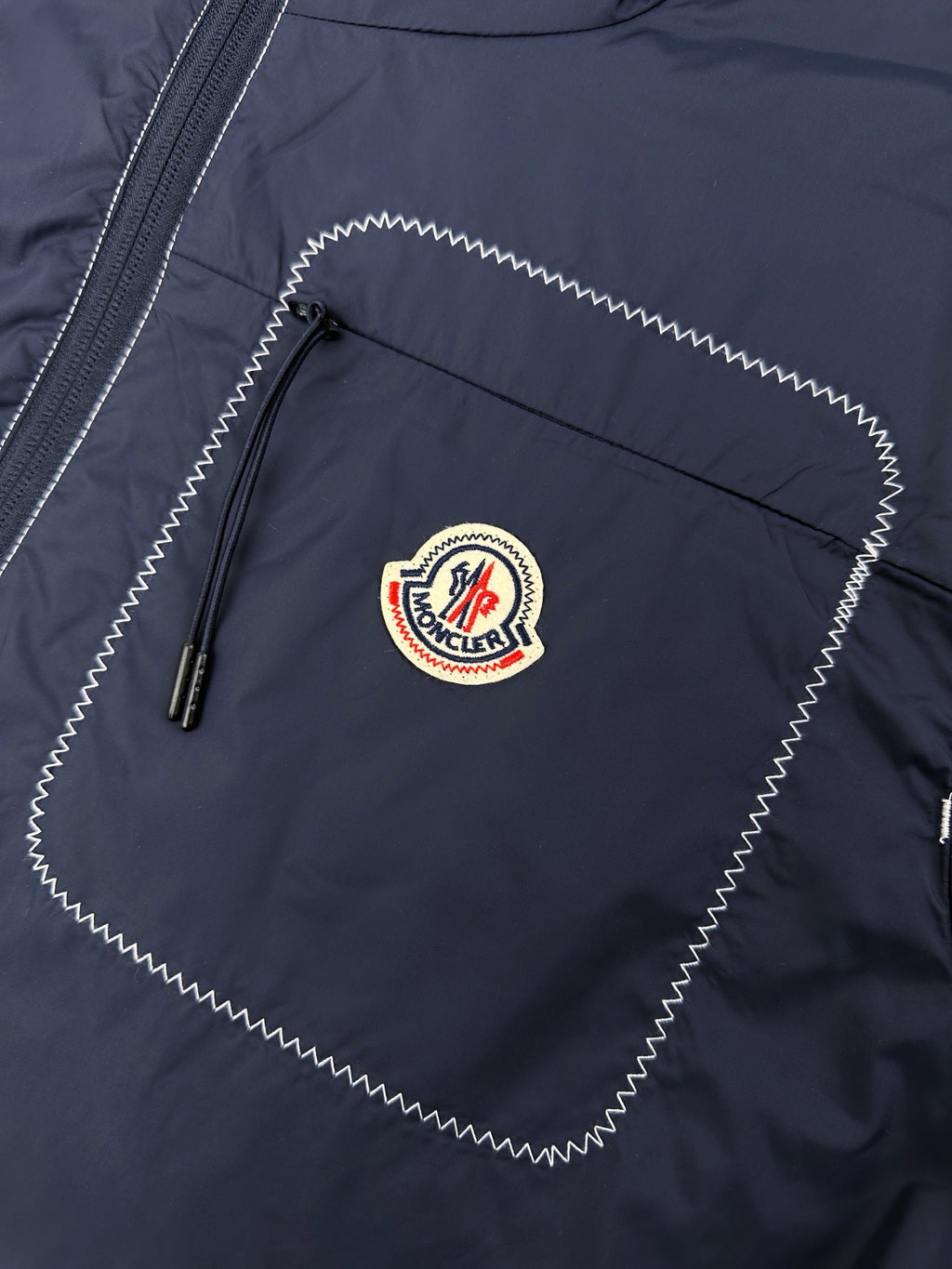MONCLER NIGHT BLUE TERCHE HOODED JACKET