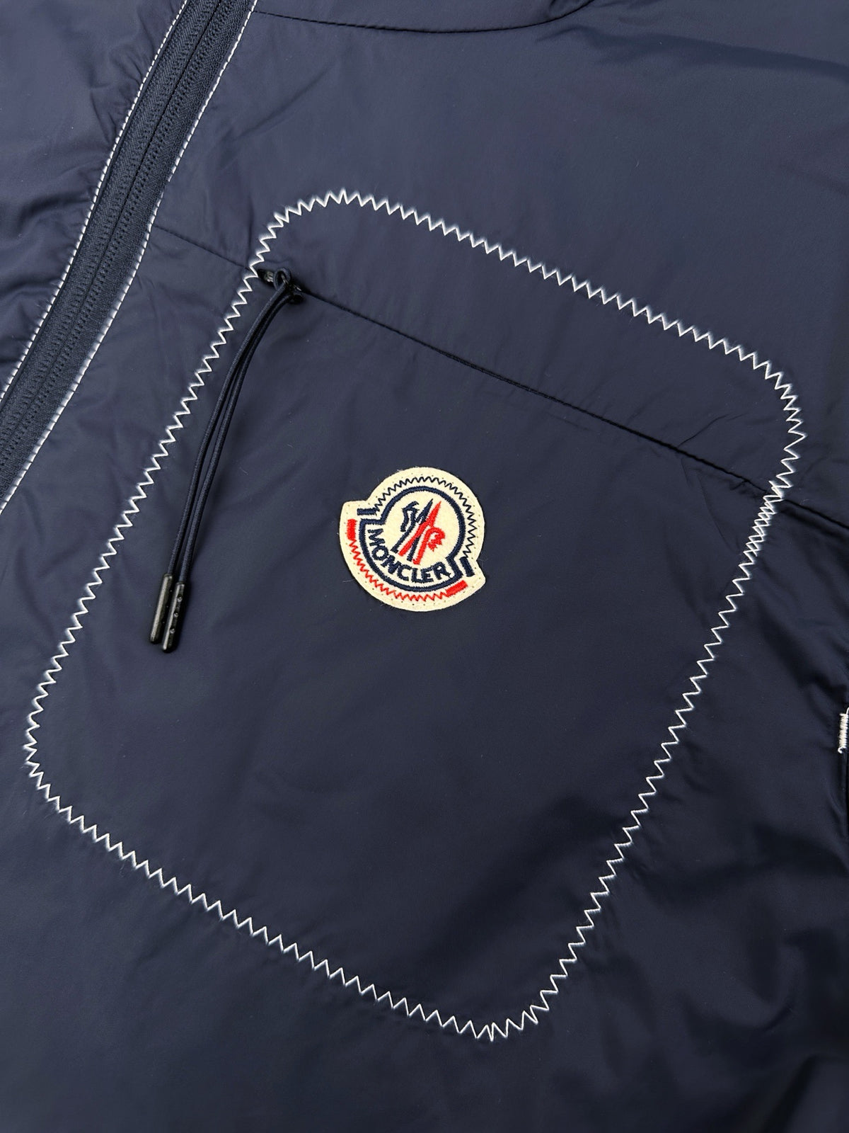 MONCLER NIGHT BLUE TERCHE HOODED JACKET