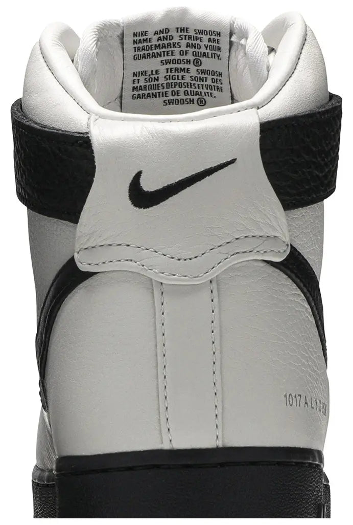 1017 ALYX 9SM X NIKE AIR FORCE 1 HIGH “WHITE BLACK”