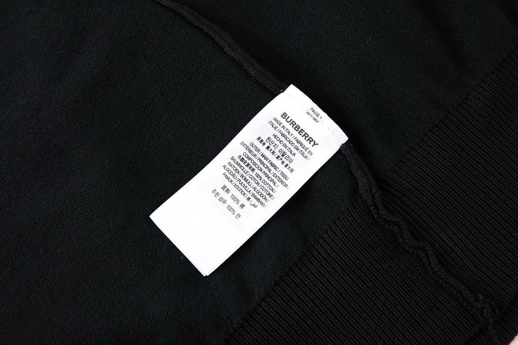 BURBERRY INTARSIA LOGO WOOL SWEATER