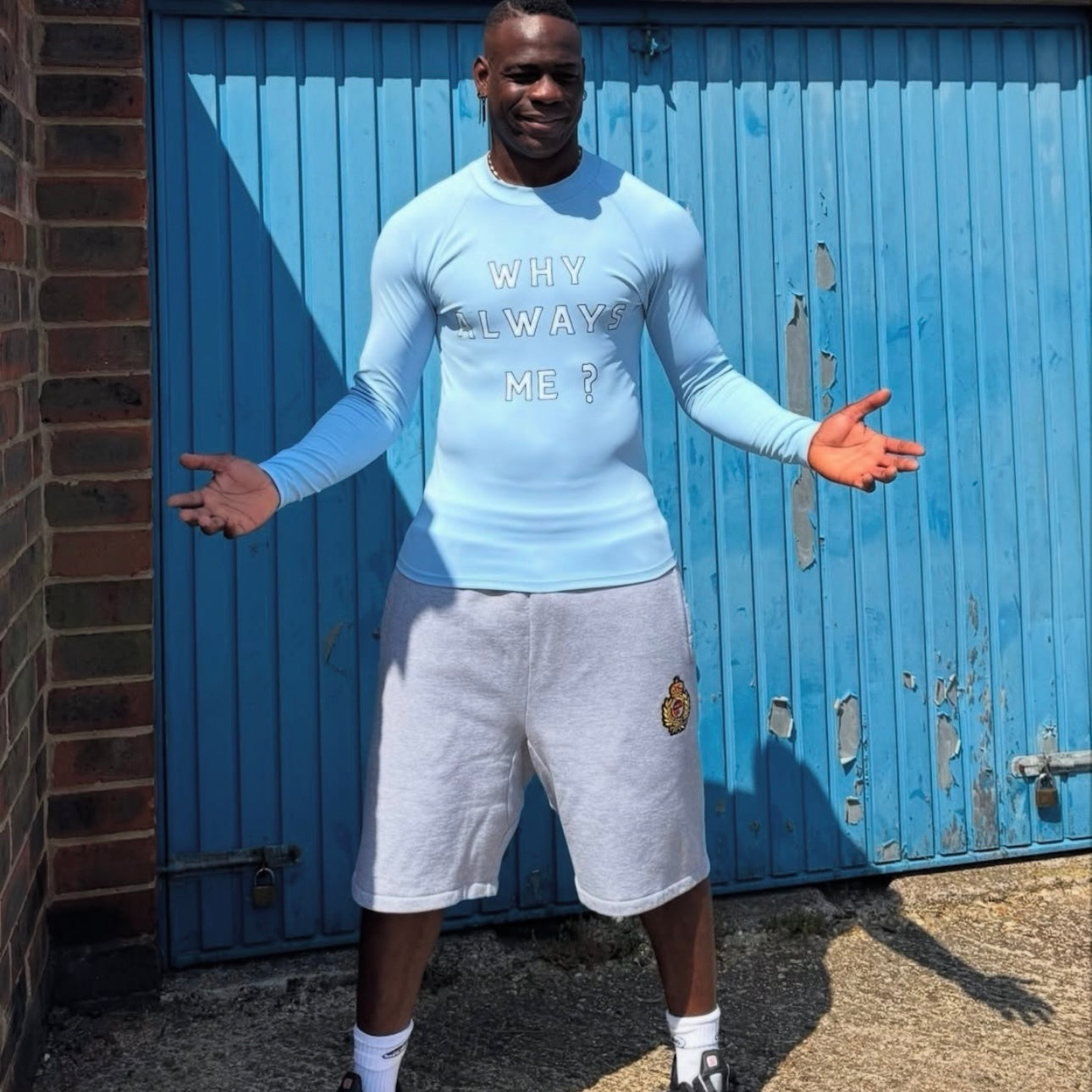 CORTEIZ WHY ALWAYS ME COMPRESSION TOP “POWDER BLUE”