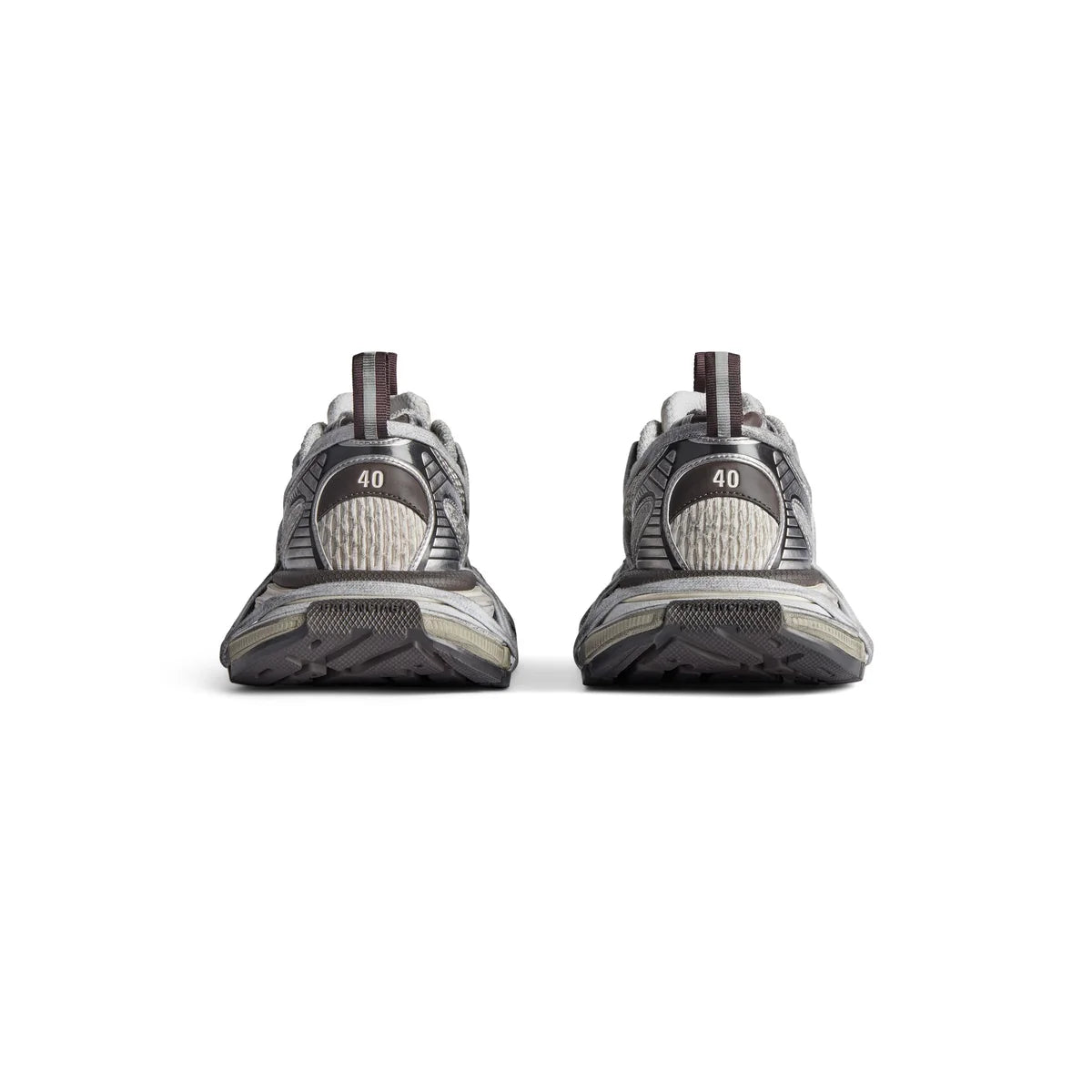 BALENCIAGA 3XL EXTREME LACE SNEAKERS 'BROWN GREY BEIGE MESH AND POLYURETHANE'