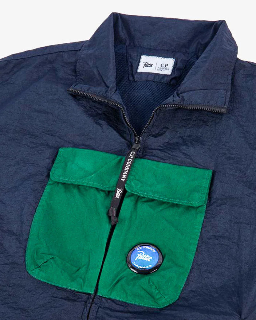 PATTA X C.P. COMPANY M.T.T.N. TRACKSUIT TOP TOTAL ECLIPSE