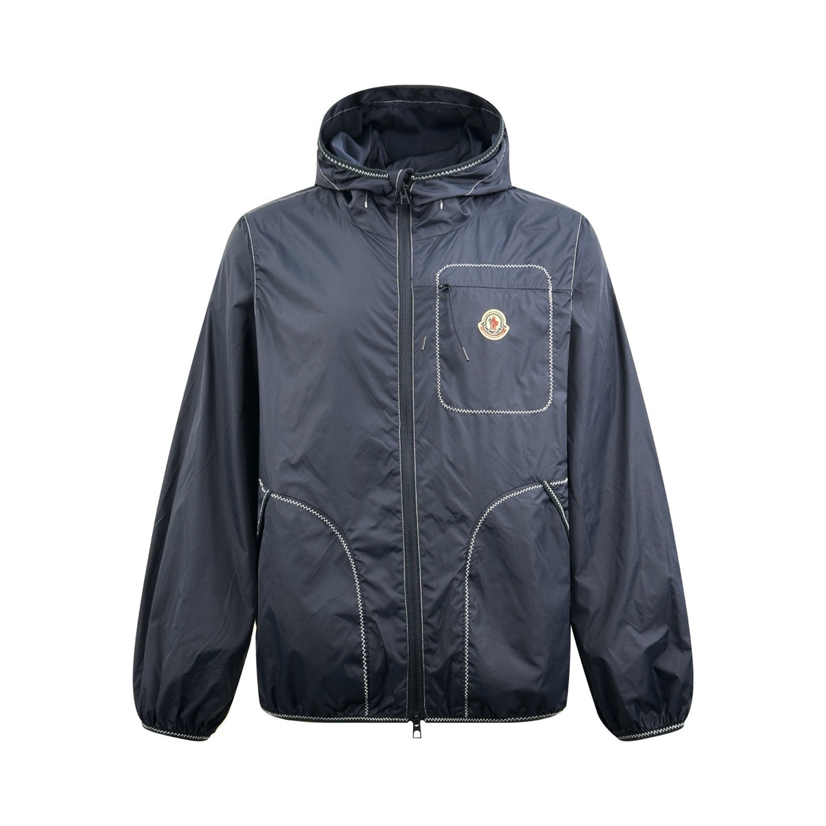 MONCLER NIGHT BLUE TERCHE HOODED JACKET
