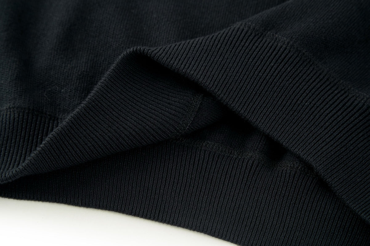 PRADA BLUE LOGO-EMBROIDERED HOODIE