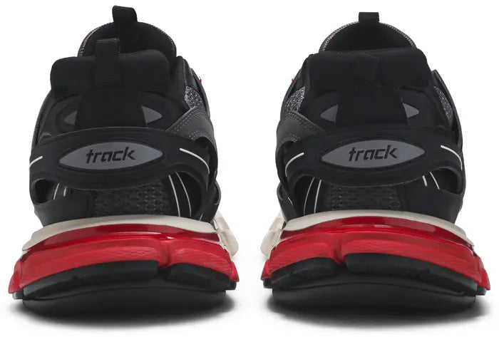 BALENCIAGA TRACK SNEAKER IN BLACK/RED