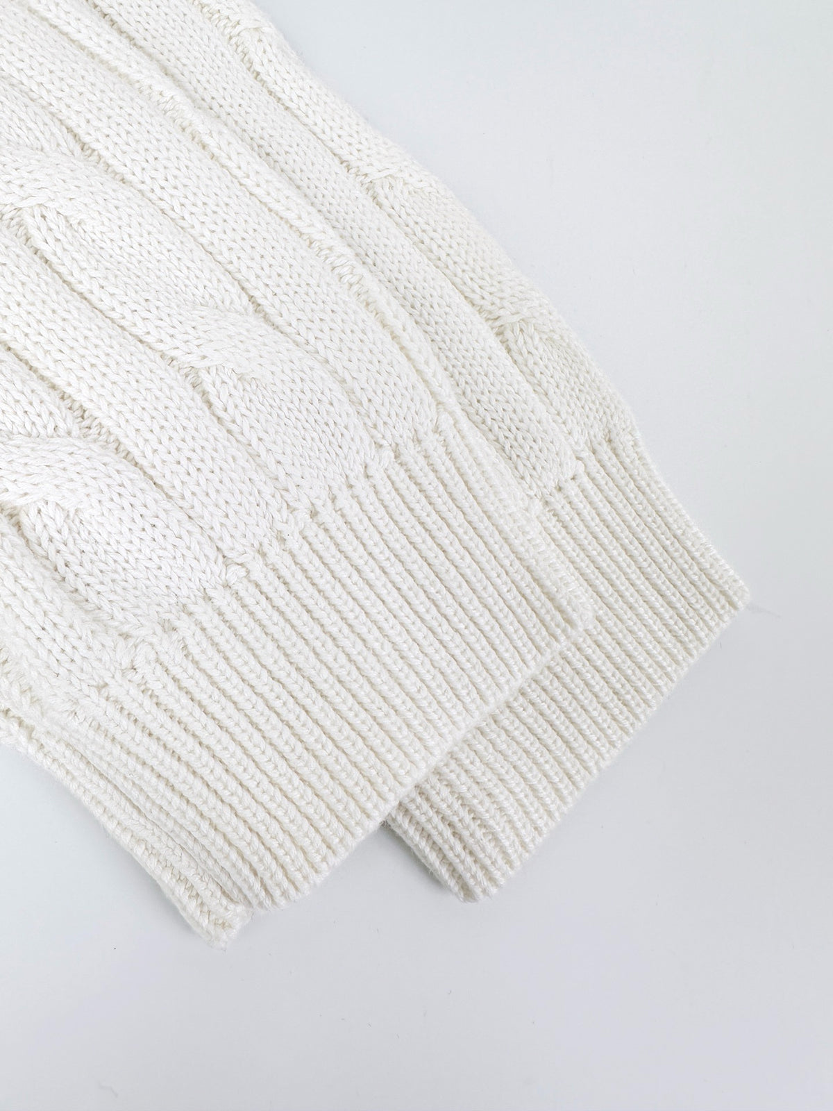 PRADA CABLE-KNIT COTTON CARDIGAN
