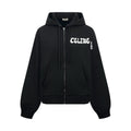 CELINE ZIPPED HOODIE IN COTTON FLEECE
