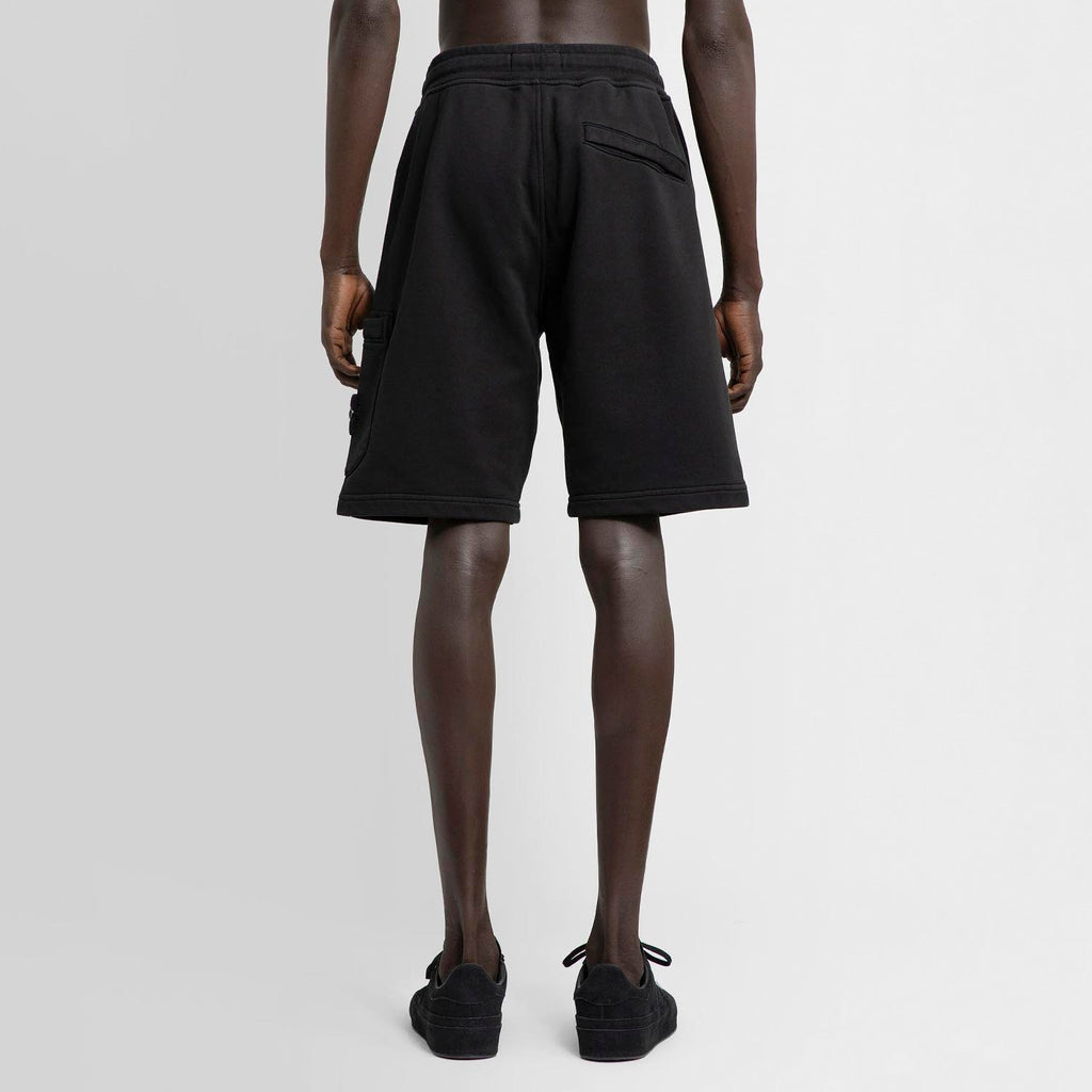 STONE ISLAND COTTON TRACK SHORTS “BLACK”