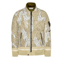 STONE ISLAND SHADOW PROJECT KHAKI BLACK STRIPED NYLON DOWN JACKET