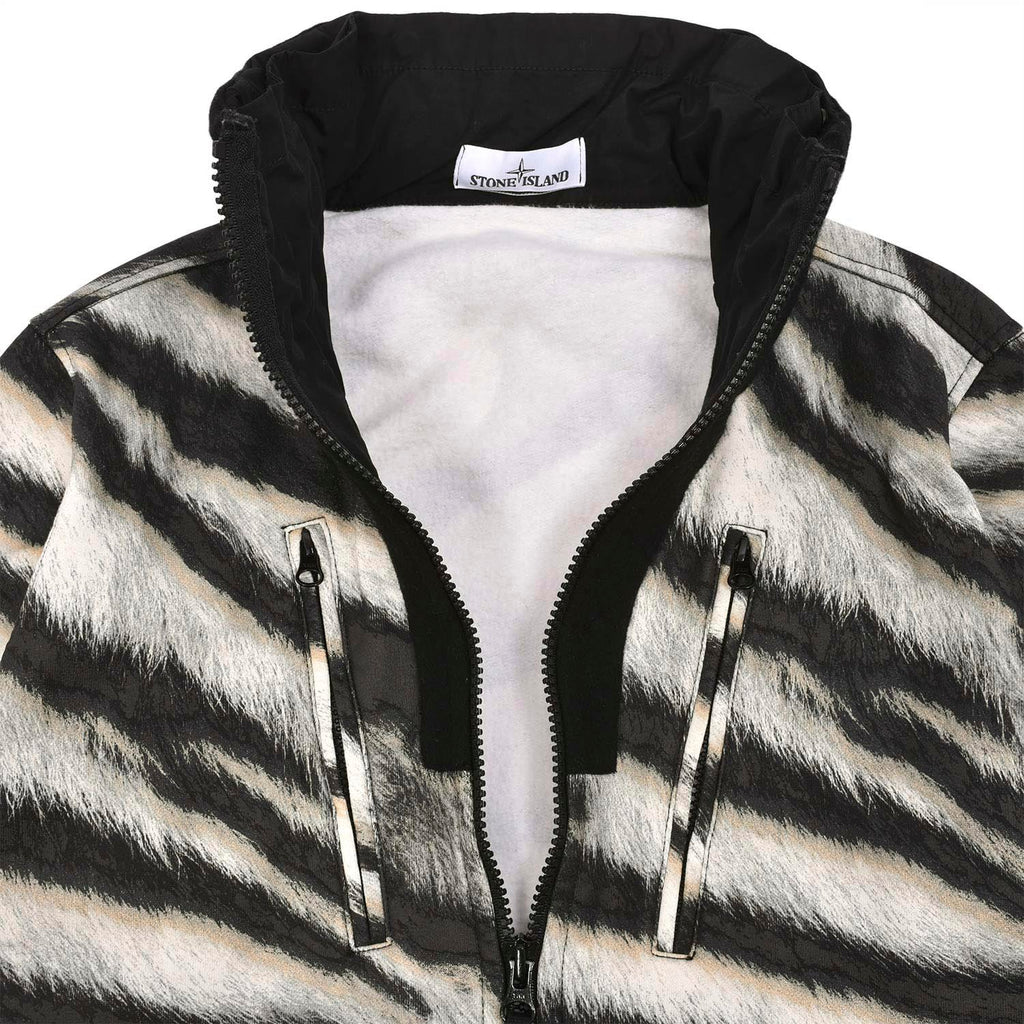 STONE ISLAND ZEBRA PRINT HOODED JACKET