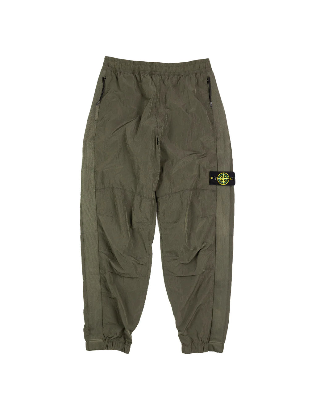 STONE ISLAND NYLON METAL TRACK PANTS OLIVE