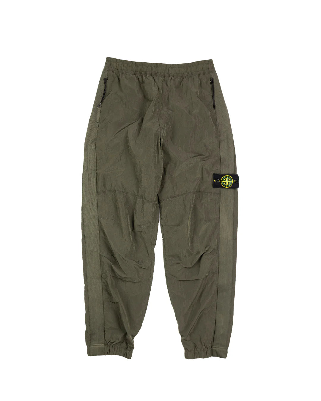 STONE ISLAND NYLON METAL TRACK PANTS OLIVE