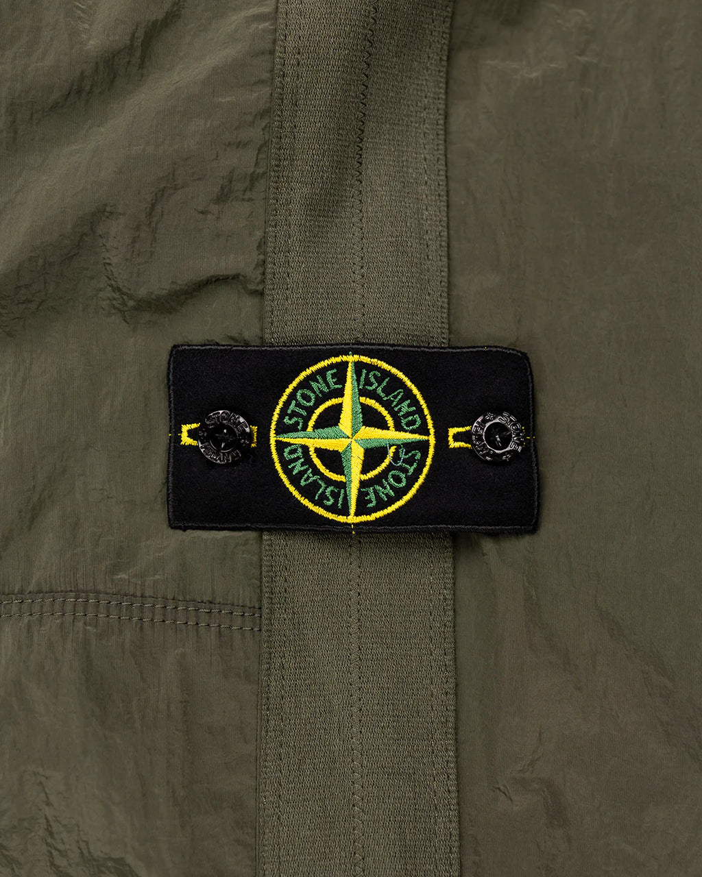 STONE ISLAND NYLON METAL TRACK PANTS OLIVE