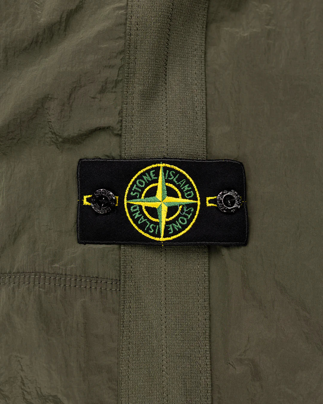 STONE ISLAND NYLON METAL TRACK PANTS OLIVE