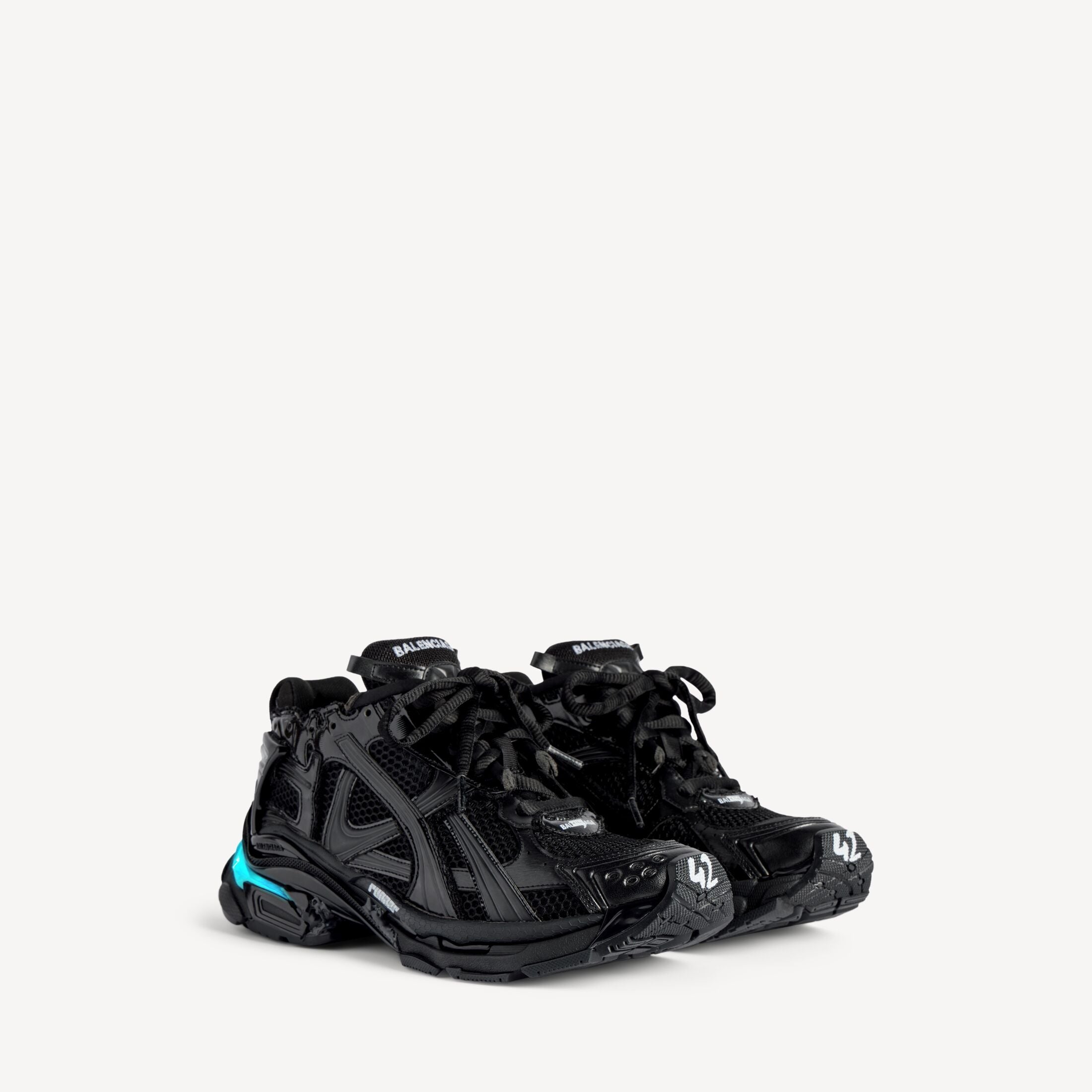 BALENCIAGA RUNNER LED SNEAKER IN BLACK