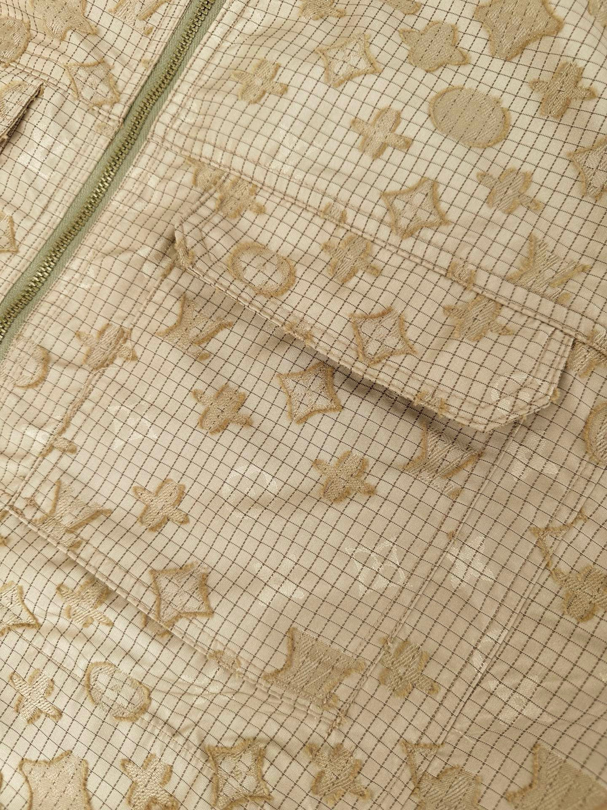 LOUIS VUITTON MONOGRAM RIPSTOP ZIPPERED OVERSHIRT