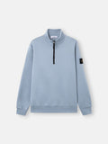 STONE ISLAND ZIP SWEATSHIRT IN AVIO BLUE