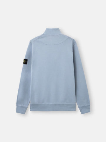 STONE ISLAND ZIP SWEATSHIRT IN AVIO BLUE