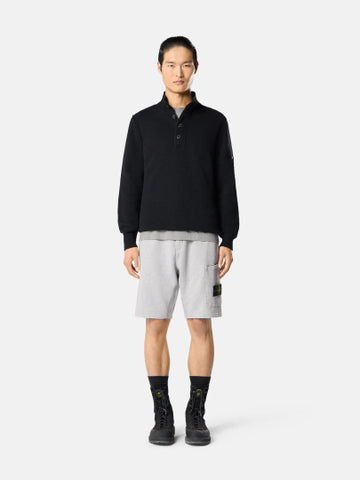 STONE ISLAND CARGO BERMUDA SHORTS IN DUST GREY MELANGE