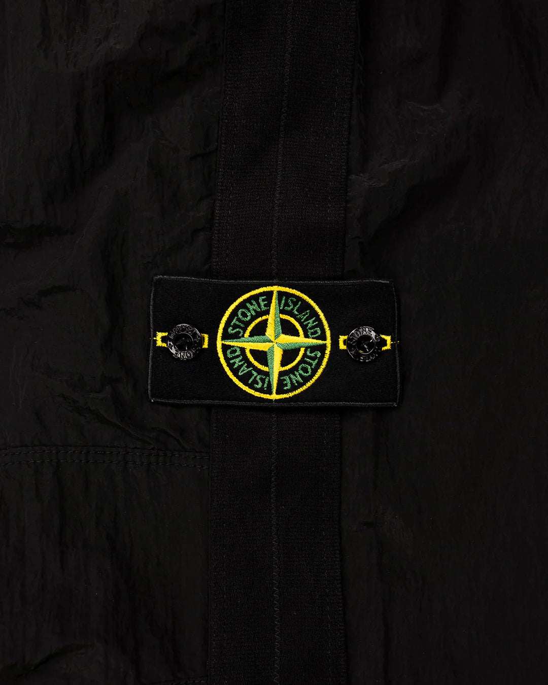 STONE ISLAND NYLON METAL TRACK PANTS BLACK