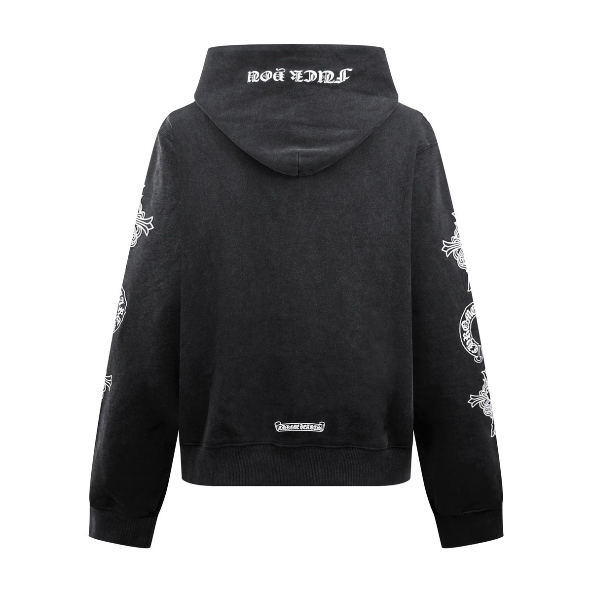 CHROME HEARTS LOGO WASHED ANTIQUE HOODIE