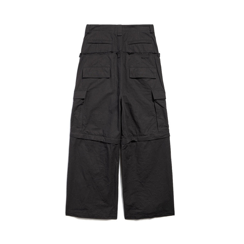 BALENCIAGA CUT-UP CARGO PANTS IN BLACK