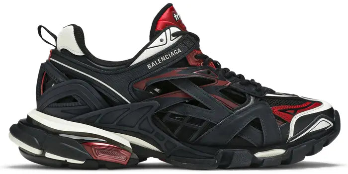 BALENCIAGA TRACK.2 TRAINER 'BLACK BURGUNDY'