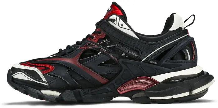 BALENCIAGA TRACK.2 TRAINER 'BLACK BURGUNDY'