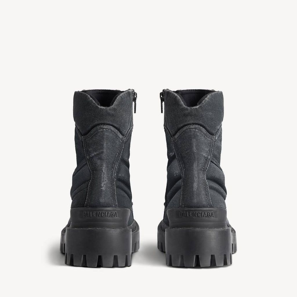 BALENCIAGA COMBAT STRIKE BOOT IN BLACK