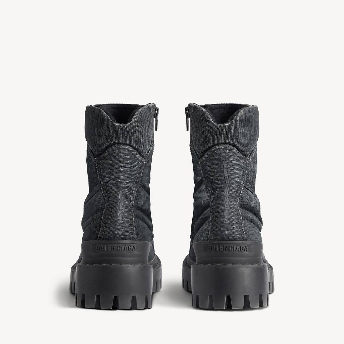 BALENCIAGA COMBAT STRIKE BOOT IN BLACK