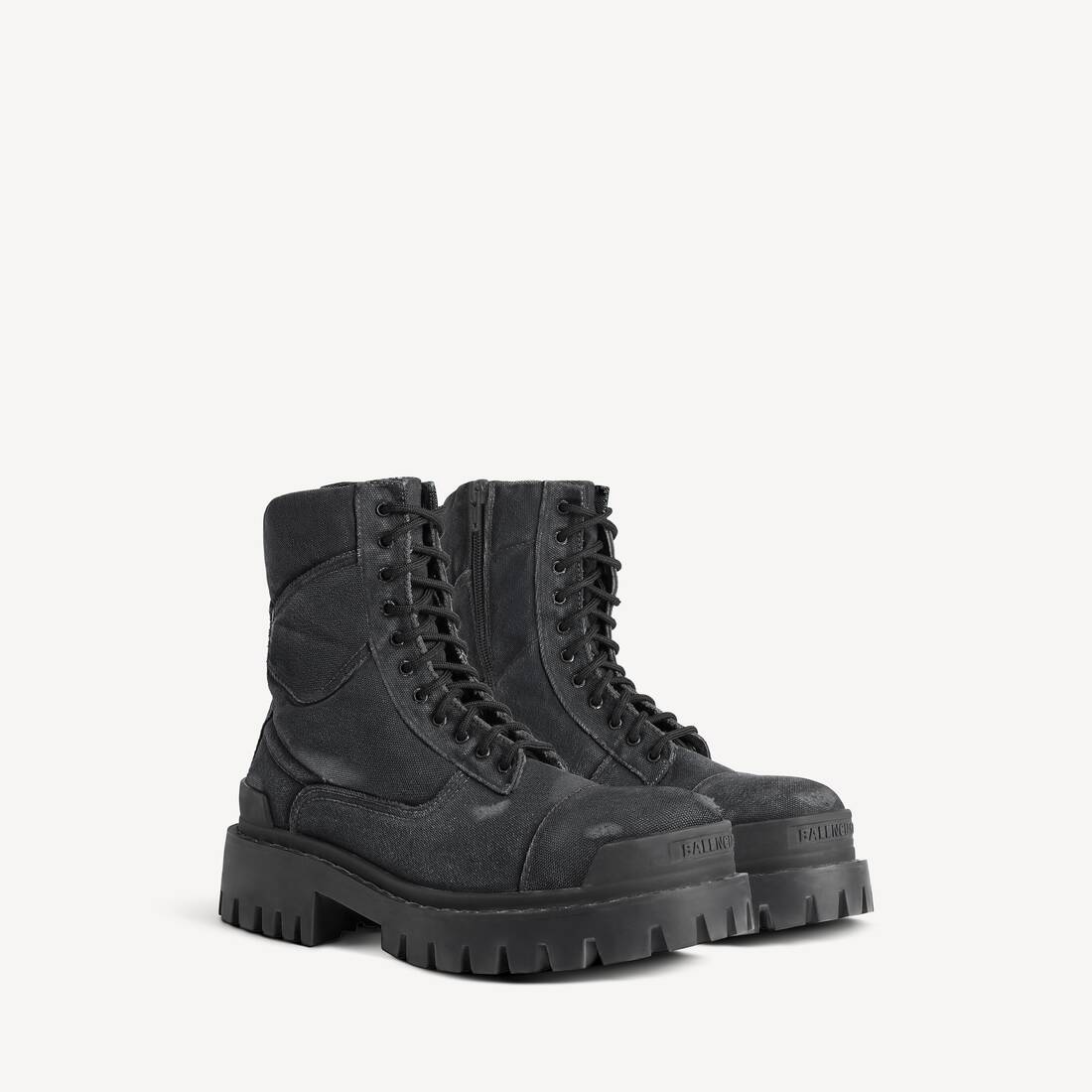 BALENCIAGA COMBAT STRIKE BOOT IN BLACK