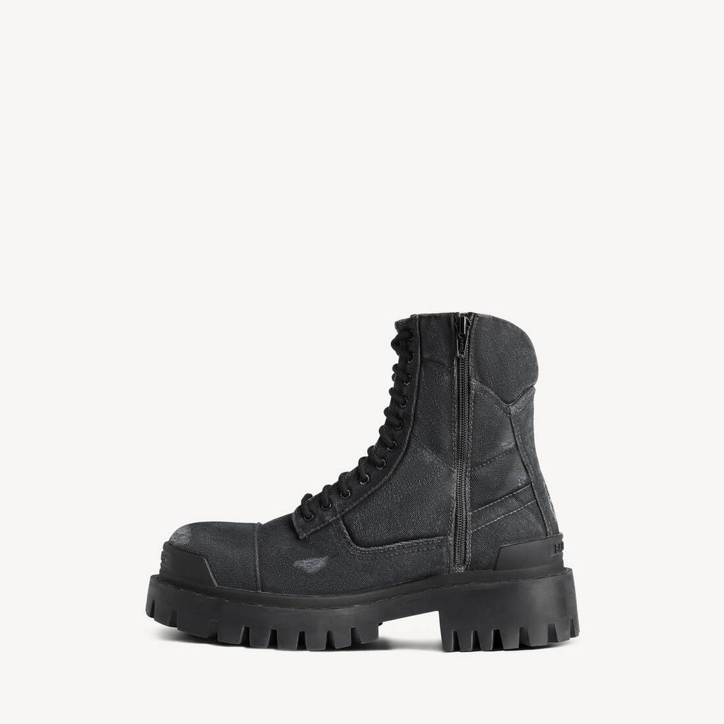BALENCIAGA COMBAT STRIKE BOOT IN BLACK
